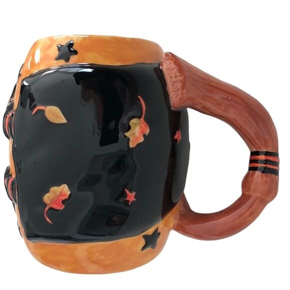HALLOWEEN WITCH AND BROOM MUG BY SUSAN WINGET - Picture 4 of 15